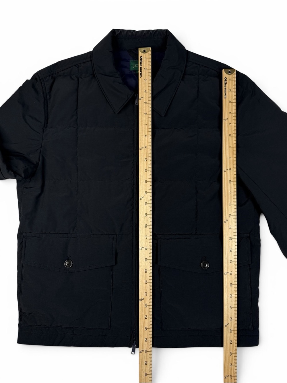 J.Crew Men’s PrimaLoft Box Quilt Insulated Jacket Black Medium NWOT Never Worn - Picture 6 of 11